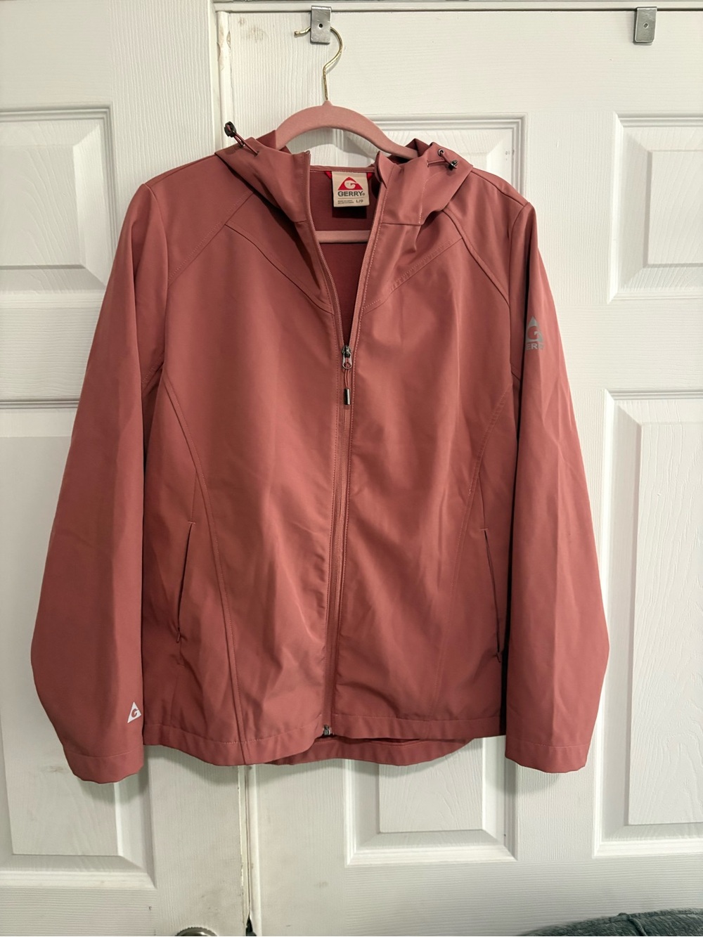 Gerry Weber Women’s Hooded Softshell Raincoat - Dusty Rose